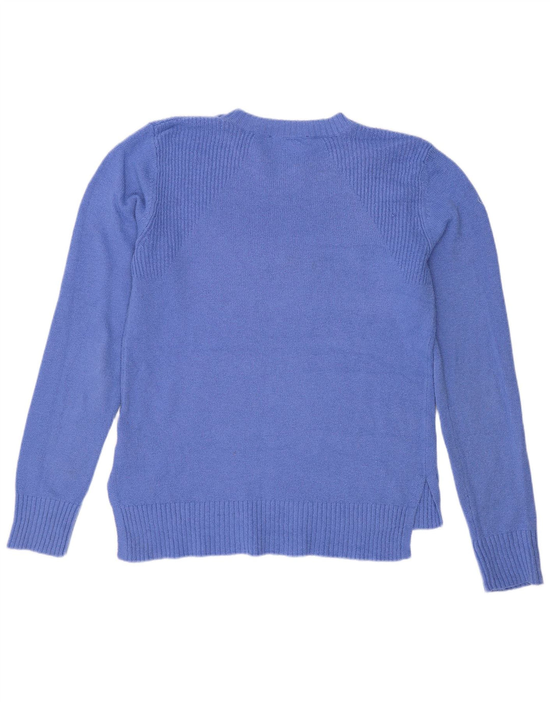 Oasis Jersey de cuello redondo para mujer UK 44 Poliéster azul medio
