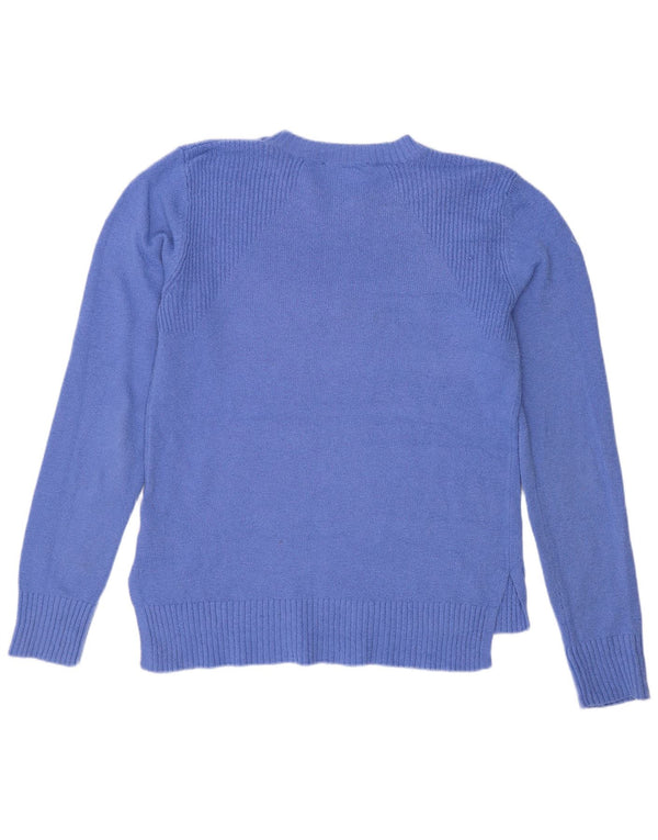 Oasis Jersey de cuello redondo para mujer UK 44 Poliéster azul medio