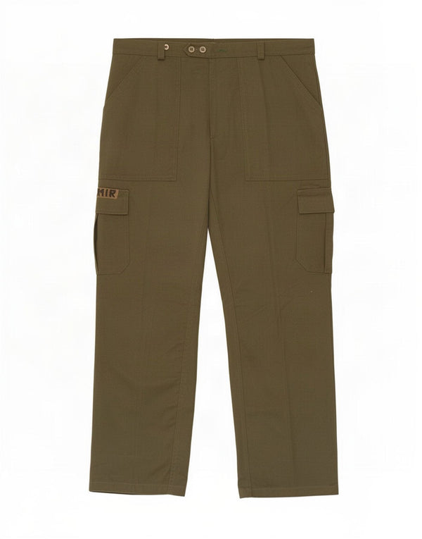 Vintage hombres pantalones cargo rectos IT 50 Grande W32 L32 Caqui