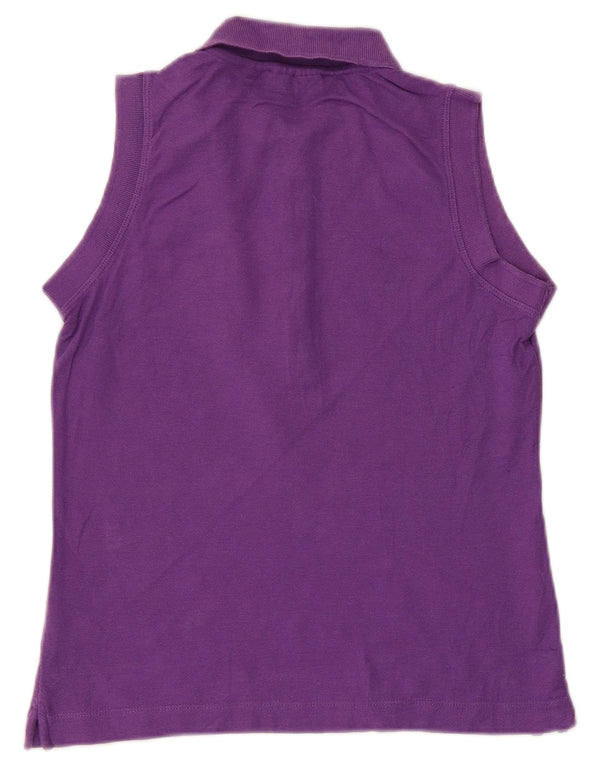 Fila Polo sin mangas para mujer UK 42 Algodón morado mediano