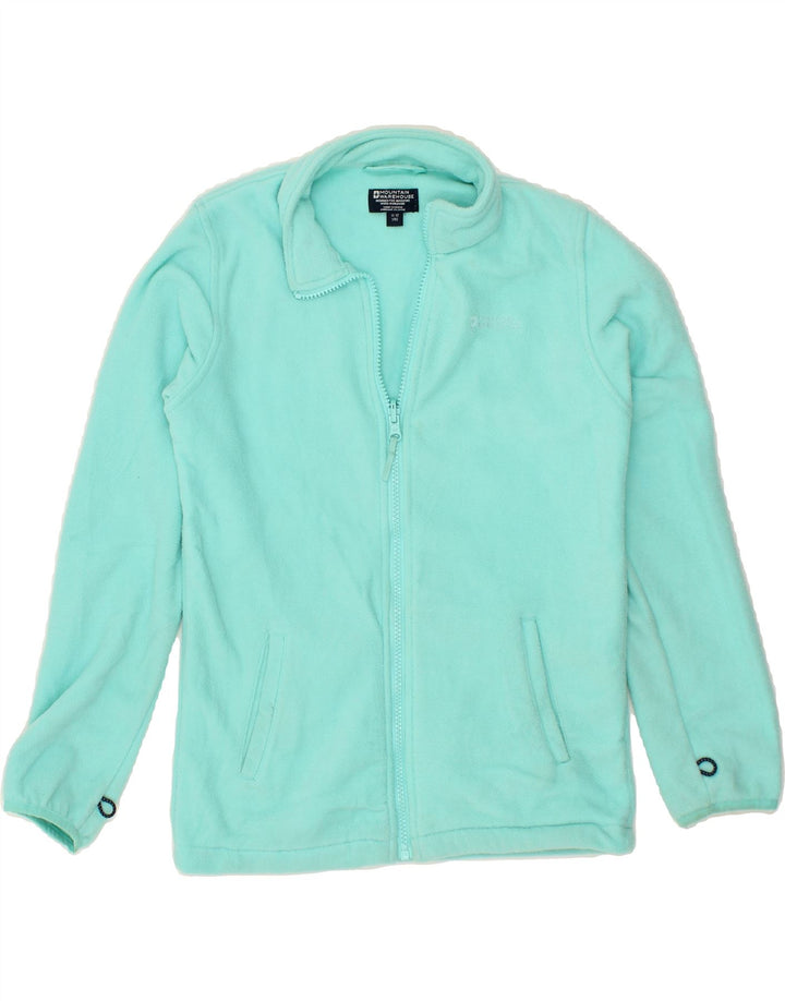 MOUNTAIN WAREHOUSE Girls Fleece Jacket 11-12 Years Turquoise Polyester Vintage Mountain Warehouse and Second-Hand Mountain Warehouse from Messina Hembry 