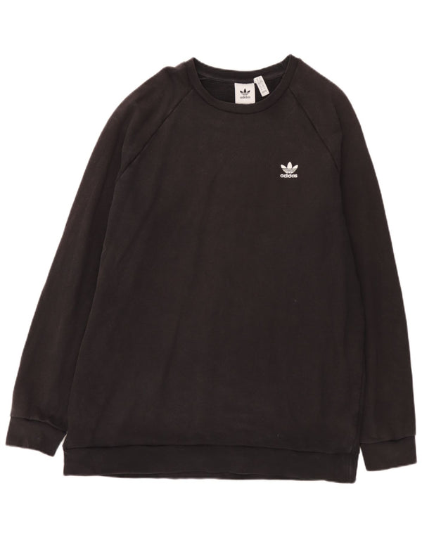 Adidas Hombre Sudadera Jumper XL Negro Algodón