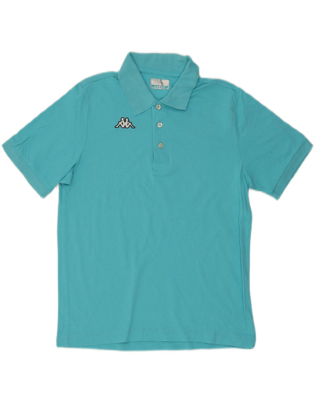 KAPPA Mens Polo Shirt Large Blue Cotton Vintage Kappa and Second-Hand Kappa from Messina Hembry 