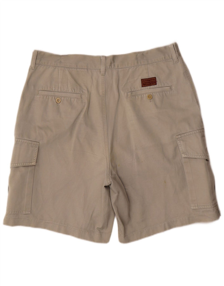 Pantalones cortos tipo cargo para hombre Rifle W36 Algodón gris grande
