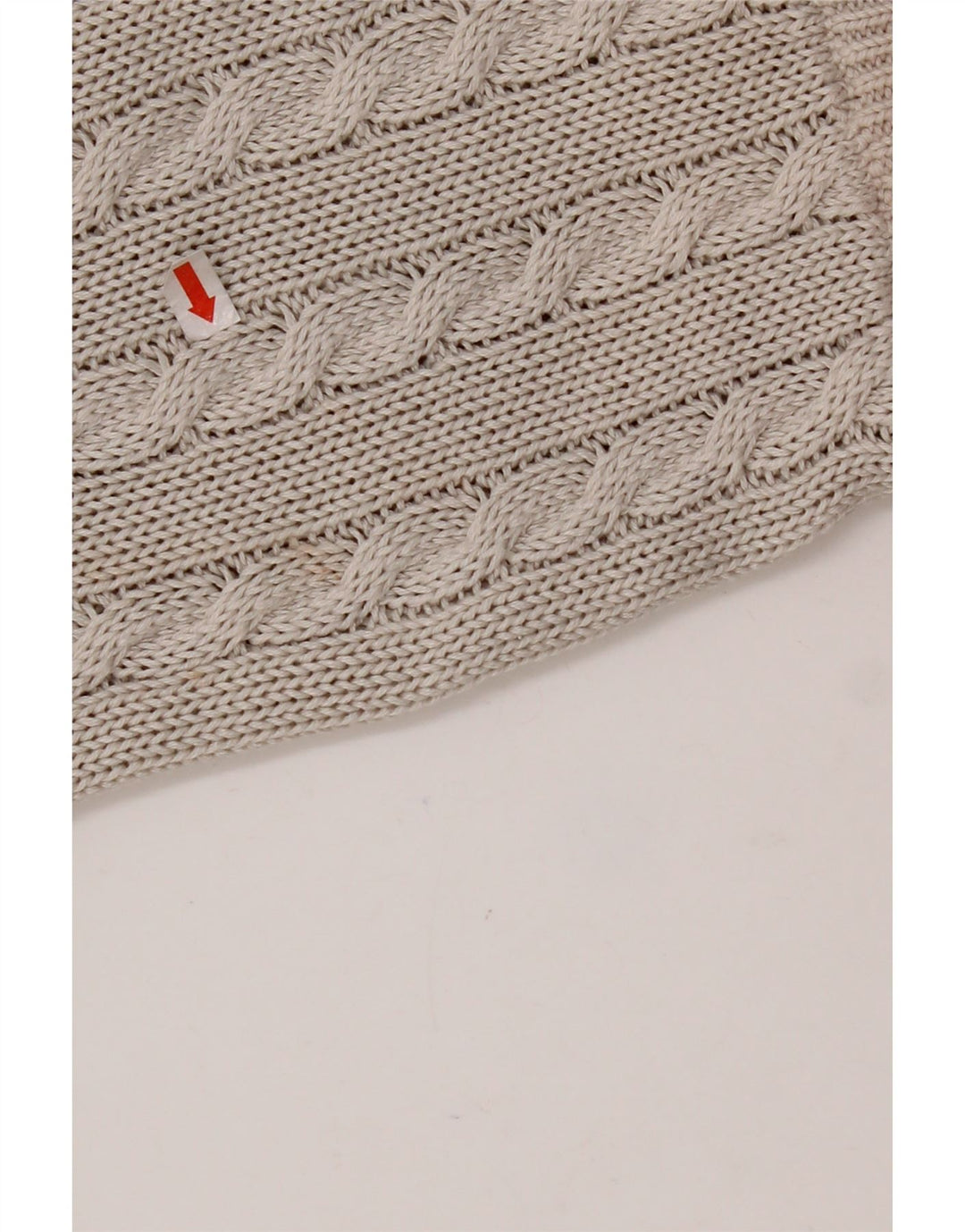 VINTAGE Mujer Crew Neck Jumper Suéter Reino Unido 14 Gris Medio Fair Isle Algodón