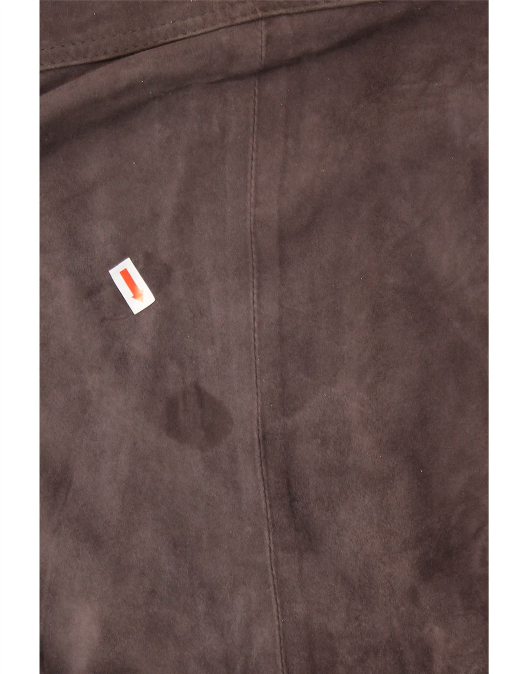 Vintage hombres ante cortavientos chaqueta Reino Unido 42 XL cuero marrón