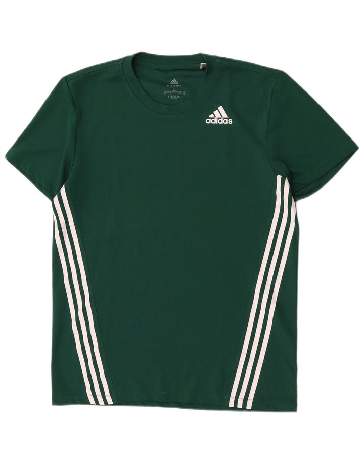 Adidas Hombre Aeroready Camiseta Top Grande Verde Poliéster