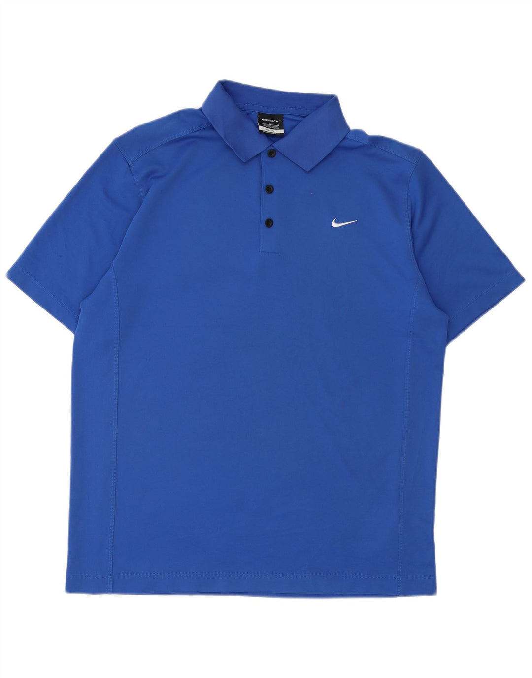 Nike Polo Dri Fit para hombre, poliéster azul grande