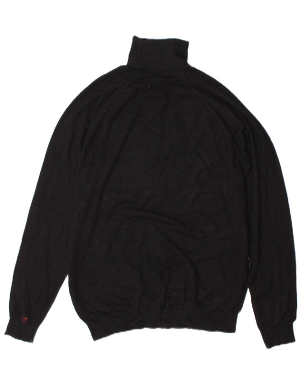 Zara Mujer Roll Neck Jumper Sweater UK 10 Small Negro