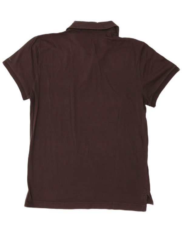 Calvin Klein Jeans Polo Body Fit para hombre XL Algodón a rayas marrón