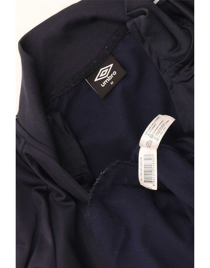 Umbro Chaqueta superior de chándal para hombre Poliéster geométrico azul marino mediano