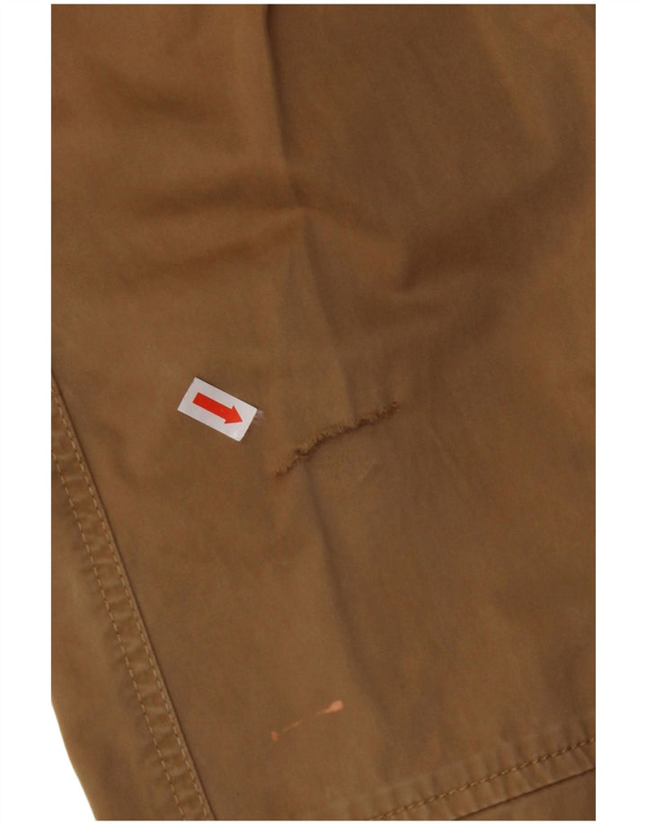 SUPERDRY Pantalón cargo recto para hombre W32 L32 Algodón beige