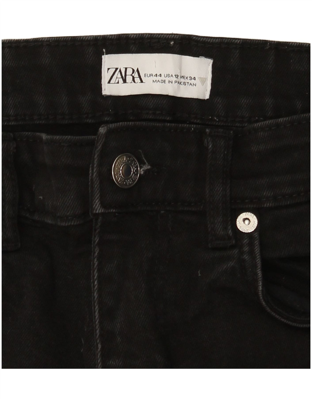 Zara Vaqueros Bootcut Mujer EU 44 XL W34 L25 Negro