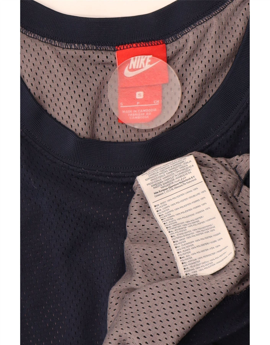 Nike Mens Graphic Vest Top Pequeño Azul Marino Poliéster