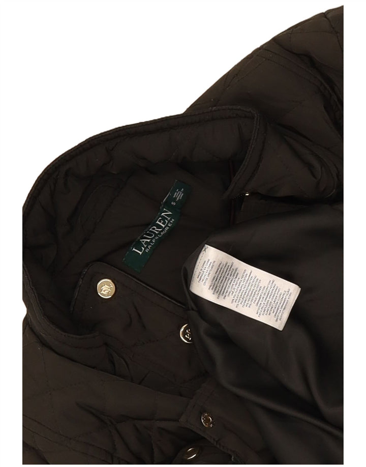 Ralph Lauren Chaqueta acolchada para mujer UK 10 Small Caqui Polietileno