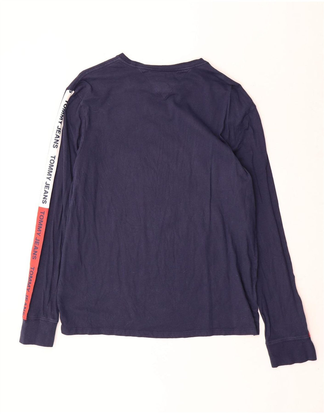 Tommy Hilfiger Top gráfico de manga larga con bloques de color azul marino grande para hombre