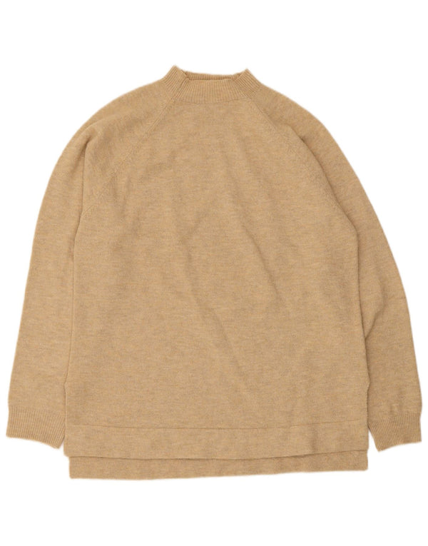 Indi & Cold Suéter extragrande con cuello de tortuga para mujer UK 10 Small Beige