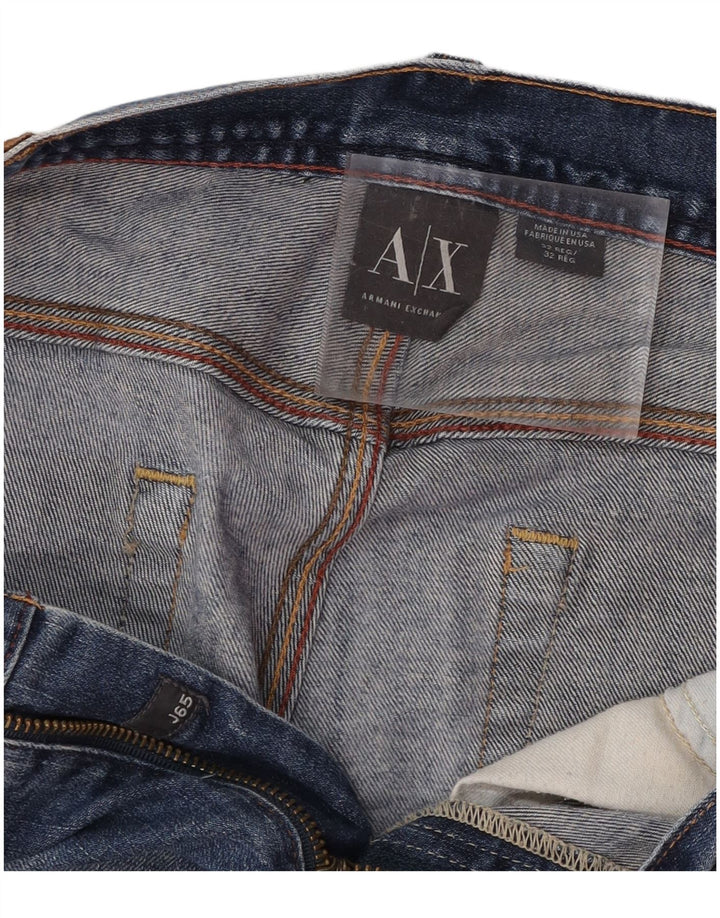 ARMANI EXCHANGE Vaqueros rectos para hombre W32 L29 Algodón azul