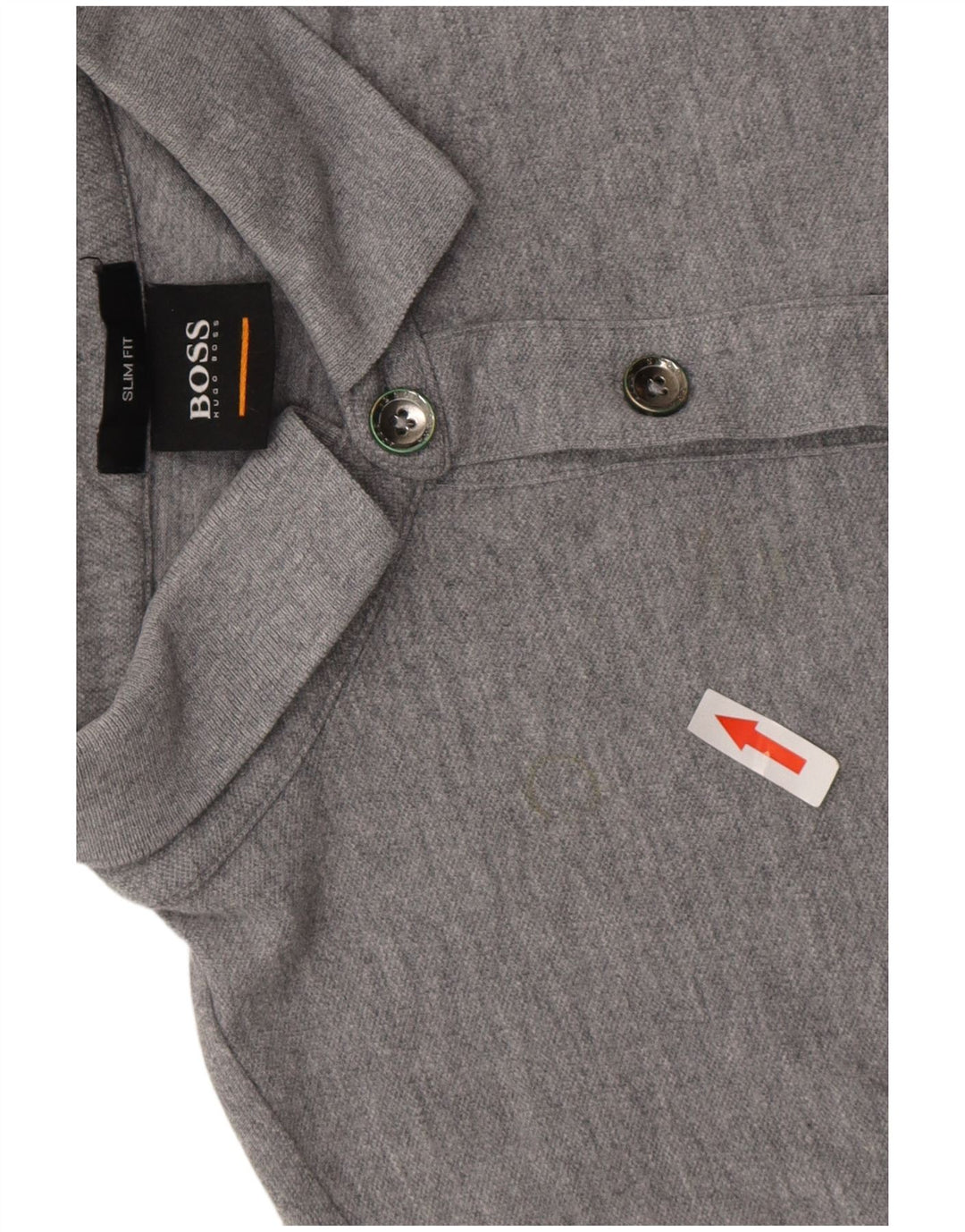 Polo Hugo Boss Hombre Slim Fit Gris Pequeño