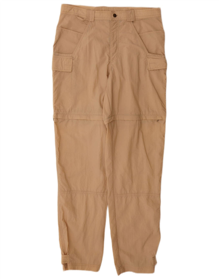 Jack Wolfskin Mujer Cargo Cortavientos Pantalones Grande W32 L33 Beige