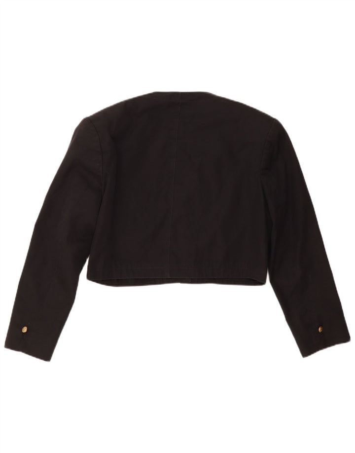 FORENZA Chaqueta Bolero para Mujer UK 46 Grande Algodón Negro