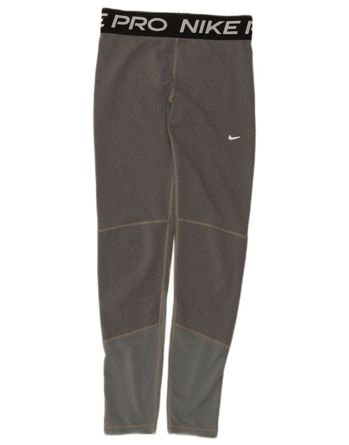 Nike Leggings gráficos para niñas 12-13 años Grande Gris Colorblock Poliéster