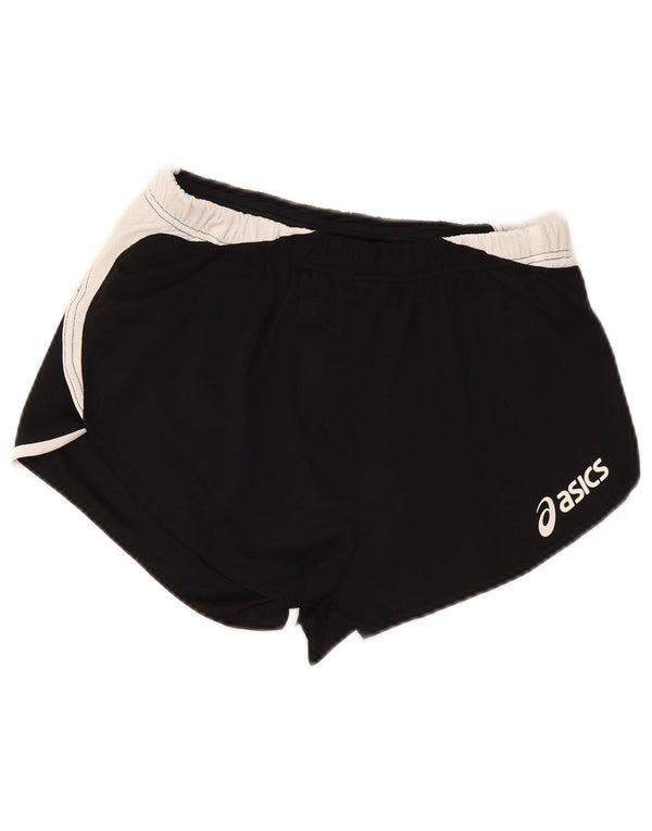 Pantalones cortos deportivos Asics para mujer UK 40 Mediano Negro Colorblock Poliéster