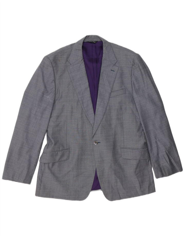 Paul Smith Chaqueta tipo blazer con 1 botón para hombre UK 38 Gris medio