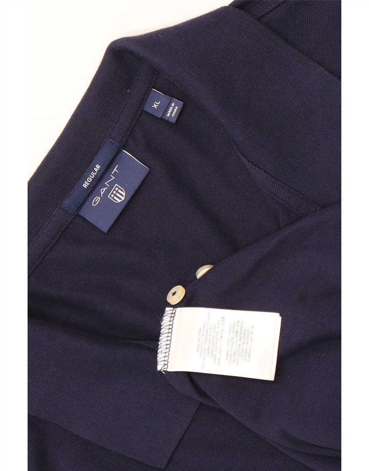 Gant Polo Regular Hombre XL Azul Marino Algodón