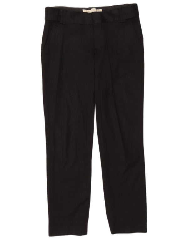 Zara Mujer Pantalón De Traje Slim EU 36 XS W26 L26 Negro Algodón