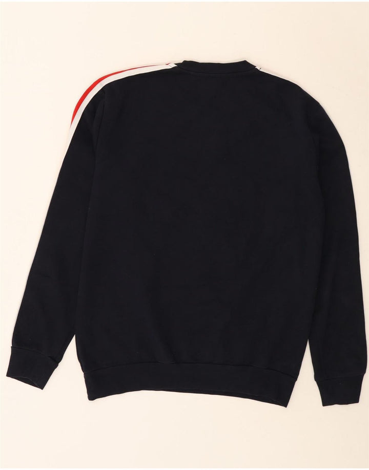Zara Hombre Sudadera Jumper Small Azul Marino Colorblock