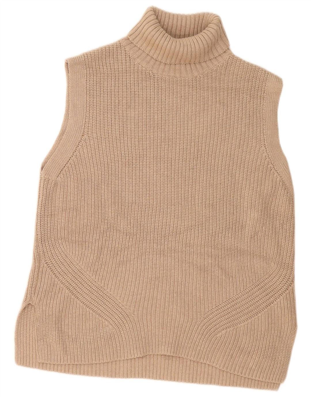 Marks & Spencer Camiseta sin mangas larga de gran tamaño para mujer UK 10 Small Beige