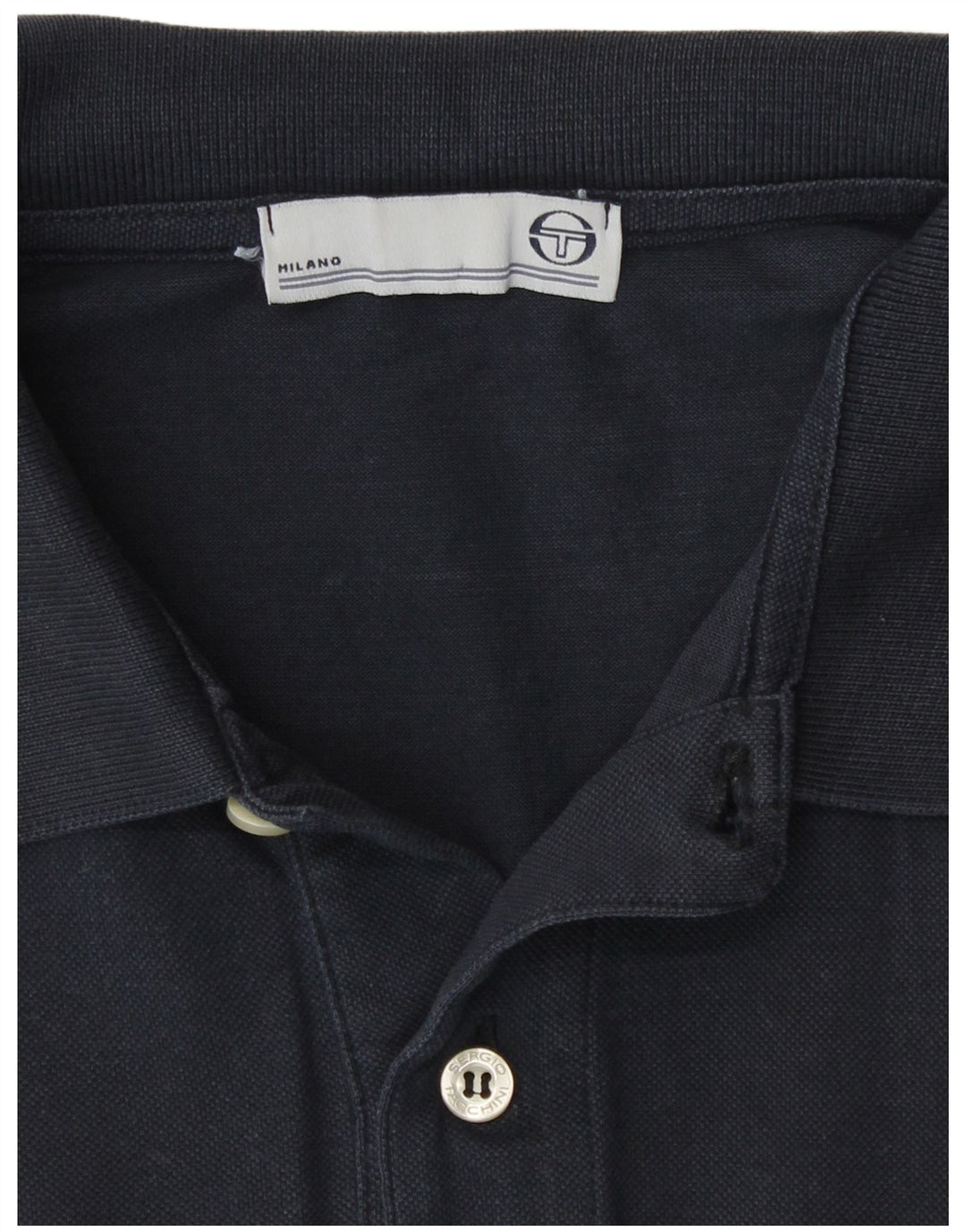 Sergio Tacchini Polo para hombre grande azul marino