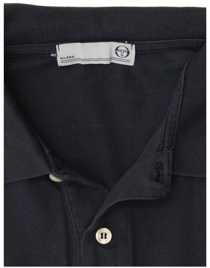 Sergio Tacchini Polo para hombre grande azul marino