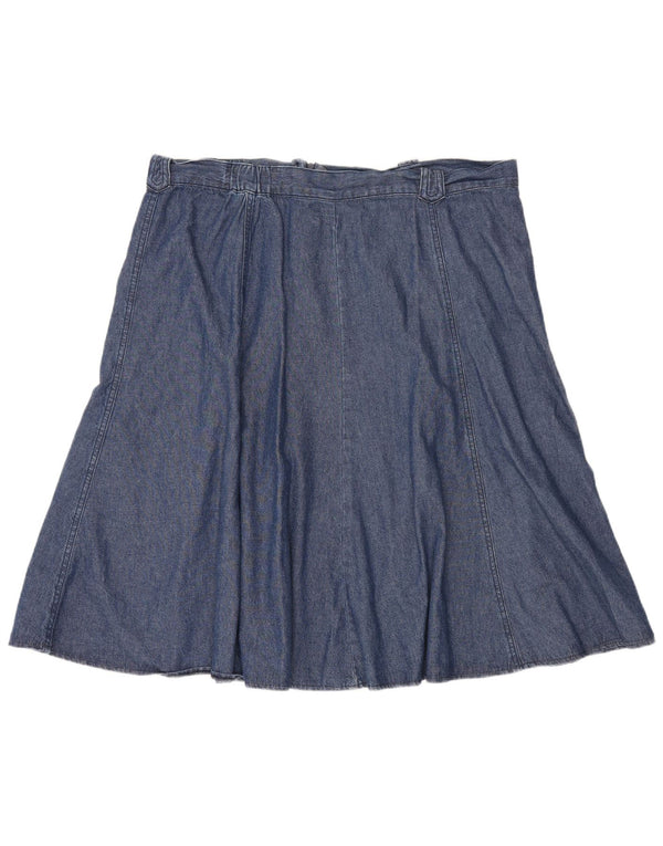 Marks & Spencer Falda Vaquera para Mujer UK 18 XL W38 Algodón Azul