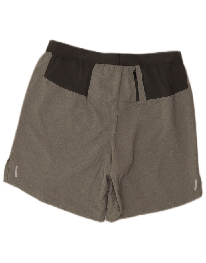 Nike - Pantalones cortos deportivos Dri Fit para mujer, talla 10, poliéster gris pequeño