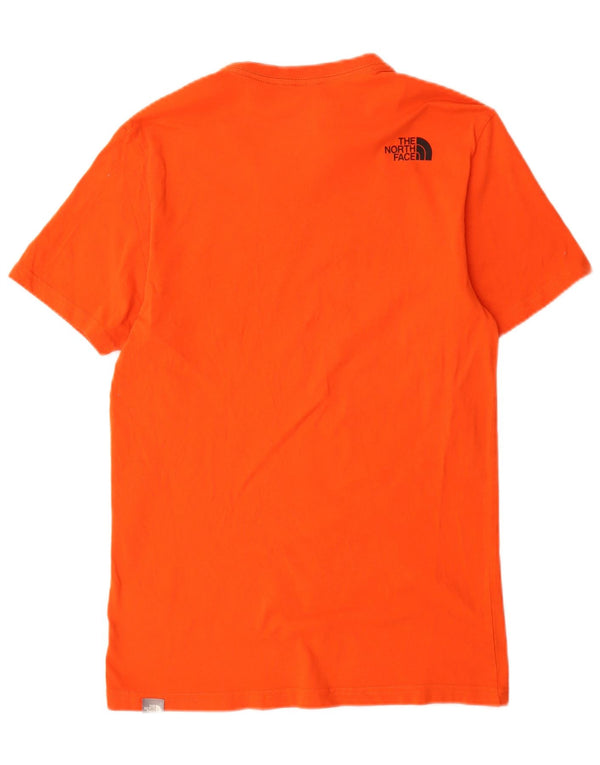 The North Face Camiseta gráfica para hombre Top Small Naranja Algodón