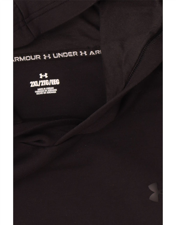Under Armour Sudadera con capucha para hombre Jumper 2XL Poliéster negro