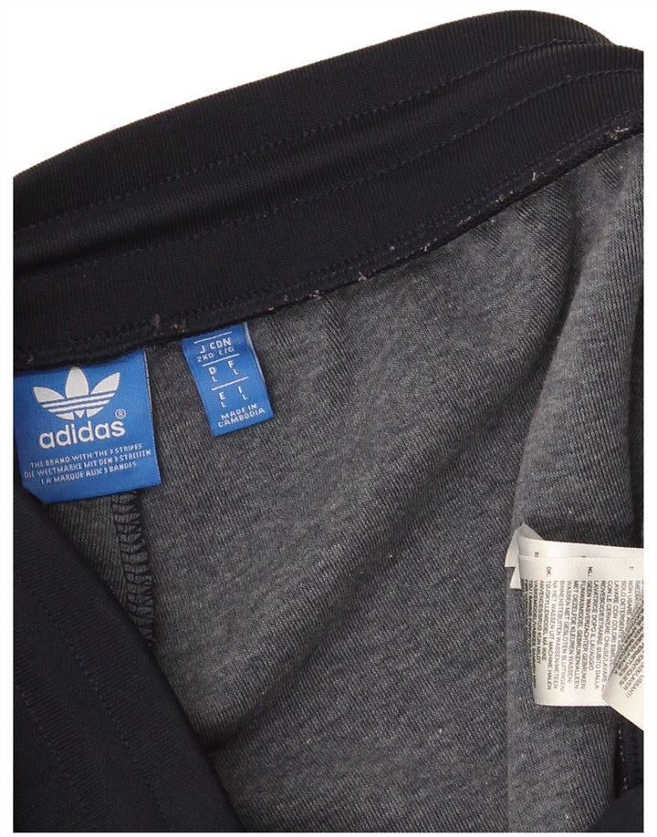 Adidas Hombre Graphic Chándal Pantalones Joggers Grande Azul Marino Poliéster