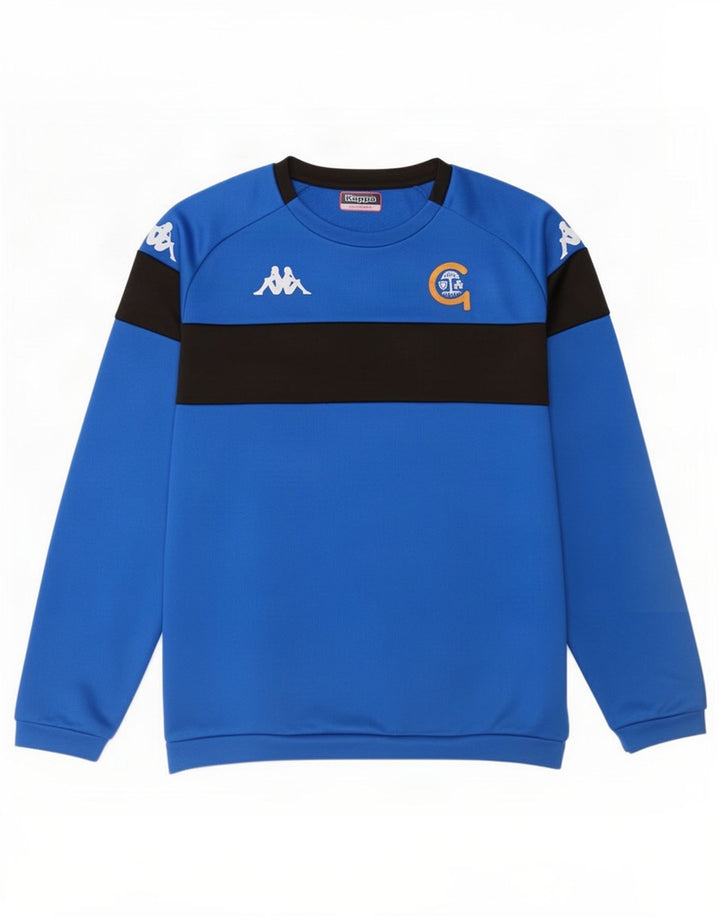Kappa Hombre Sudadera Gráfica Jersey 2XL Azul Colorblock Poliéster