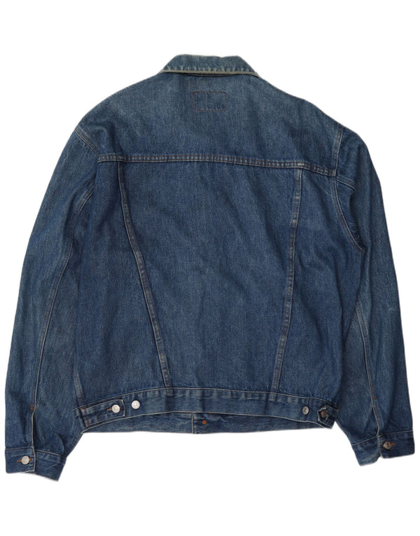 Carrera Chaqueta vaquera para hombre UK 44 2XL Algodón azul