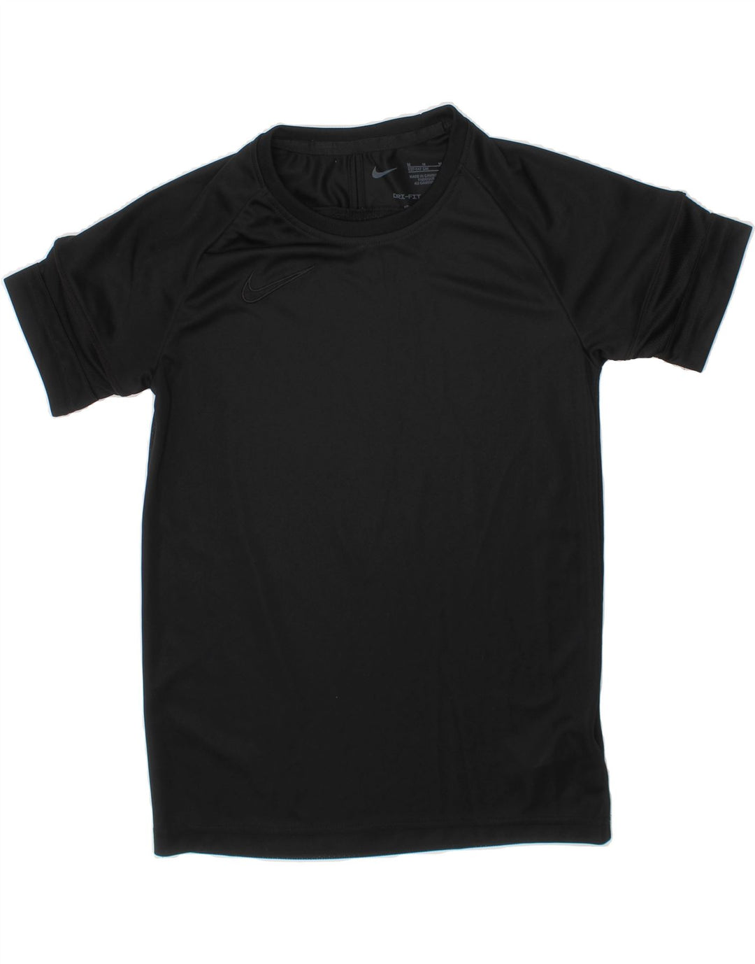 NIKE Boys Dri Fit T-Shirt Top 10-11 Years Medium  Black Polyester Vintage Nike and Second-Hand Nike from Messina Hembry 