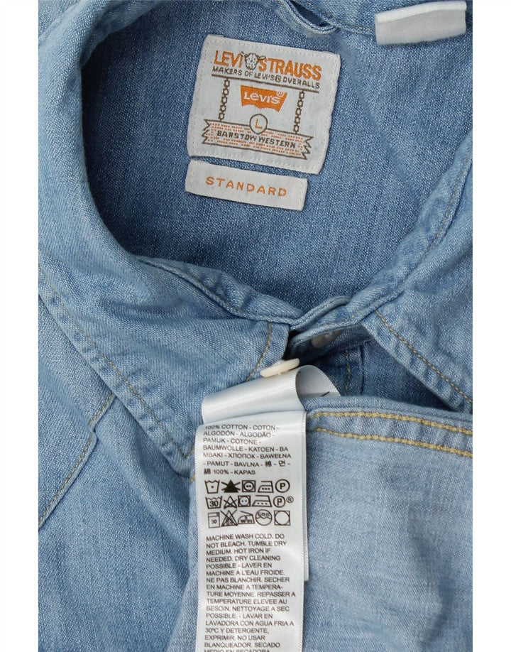 Camisa vaquera de corte estándar para hombre Levi's Algodón azul grande
