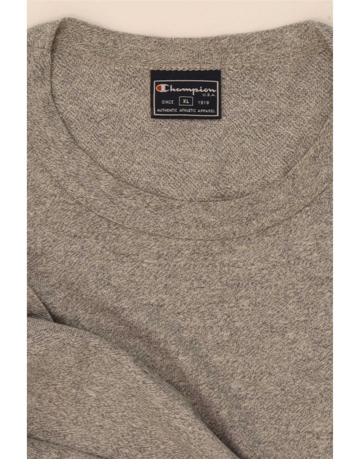 Champion Camiseta Hombre Top XL Gris Moteado