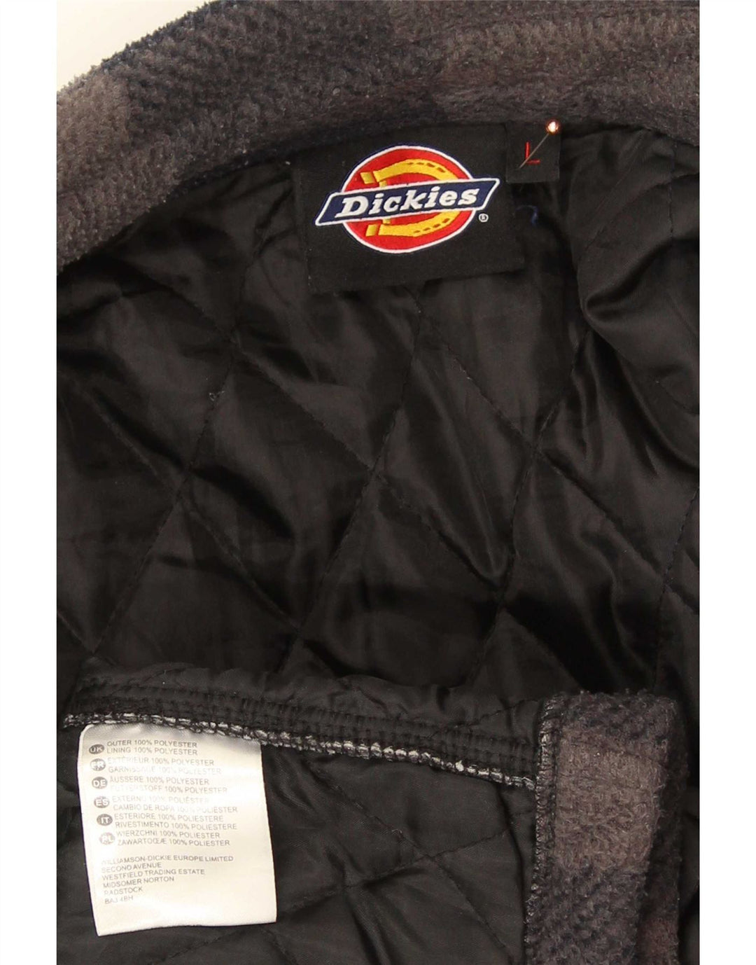 Dickies Camisa de franela de leñador para hombre Poliéster a cuadros azul marino grande