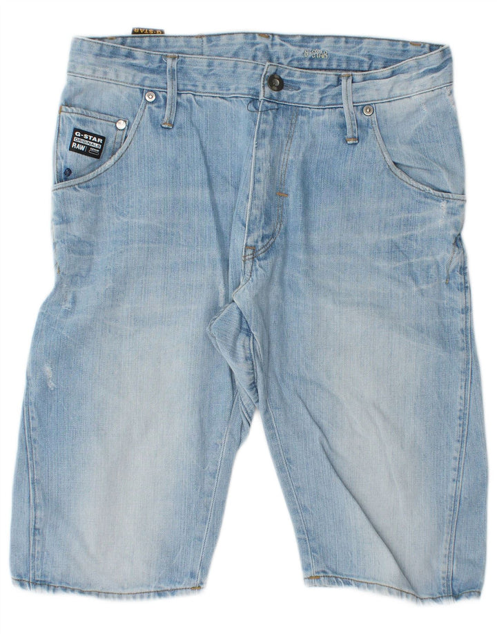Pantalones cortos vaqueros G-Star para hombre W31 Algodón azul medio