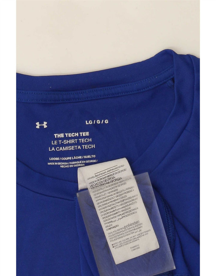 Camiseta Under Armour Hombre Top Grande Poliéster Azul