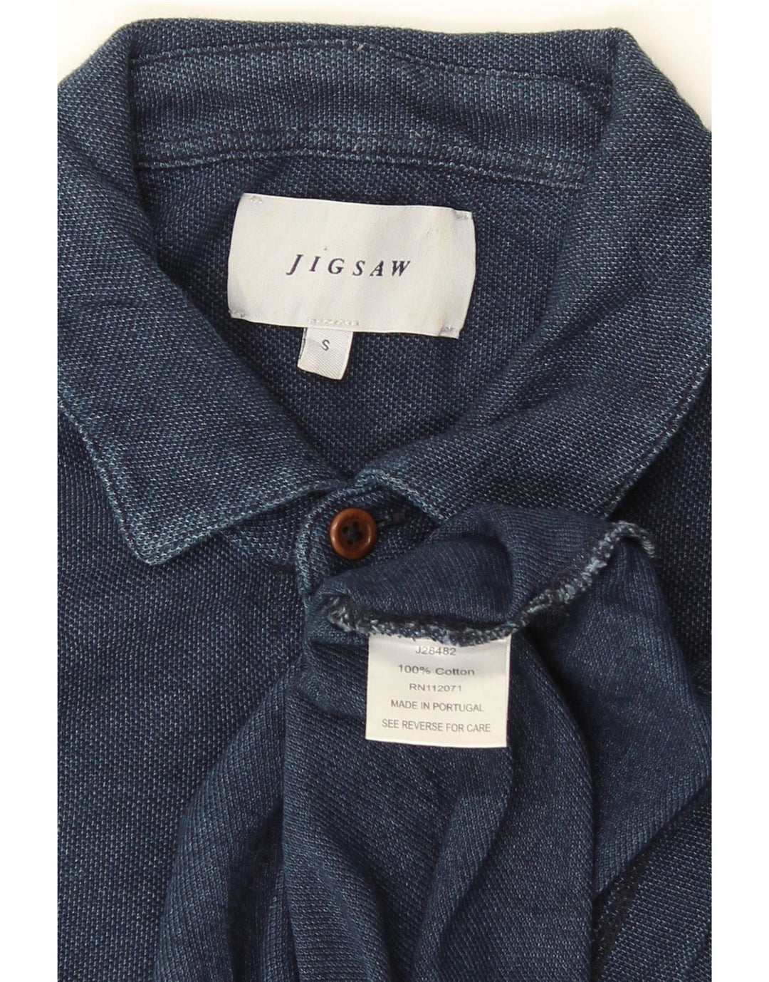 Jigsaw Polo Hombre Pequeño Algodón Azul Marino