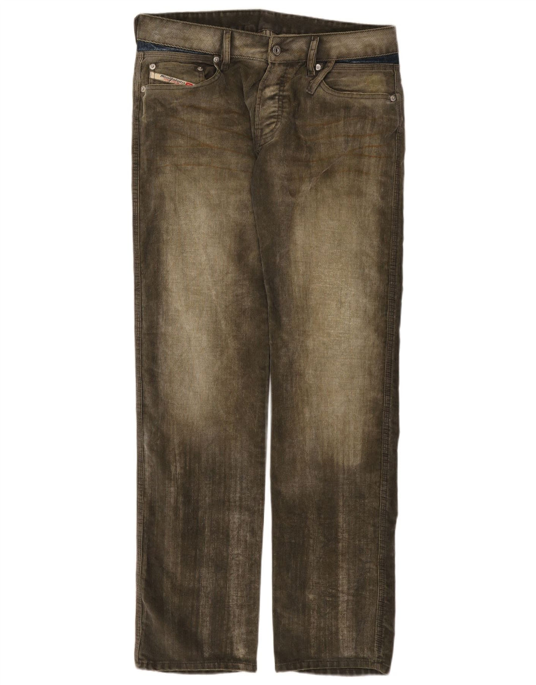 Vaqueros Diesel Mujer Rectos W32 L32 Poliéster Caqui