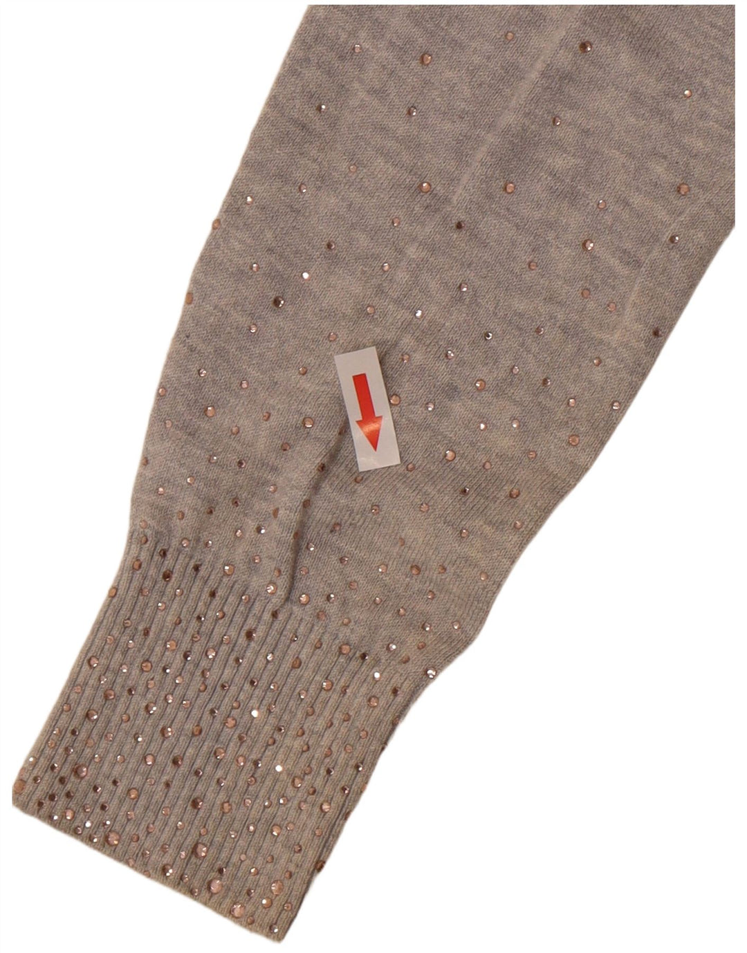 Ted Baker - Jersey para mujer con cuello barco, talla 2, algodón moteado gris pequeño